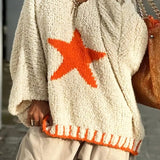 Dreamsicle Cozy Star Sweater