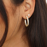 Heiress Hoops 1" Melinda Maria