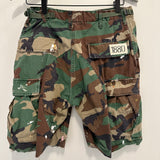 Camo Artist Bedazzled Cut-Off Shorts