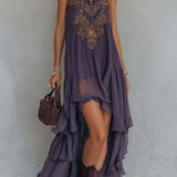 Boho Plum Dress
