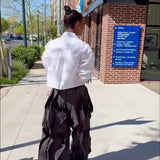Black Wavy Oversized Pants