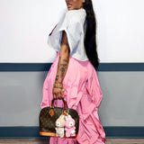 Pink Wavy Oversized Pants