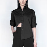 The Duality Black Button Up