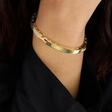 Ashley Lock Cuff Gold- Melinda Maria