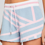 SER.O.YA Beau Shorts Pink + Blue