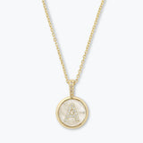 Melinda Maria - Baby Love Letters Medallion Necklace