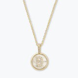 Melinda Maria - Baby Love Letters Medallion Necklace