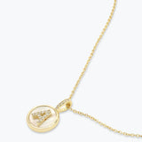 Melinda Maria - Baby Love Letters Medallion Necklace