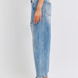 Barrel Leg Jean with Side Panels