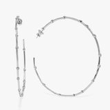 Big Ass Hoops 3" Gold|White Diamondettes Melinda Maria