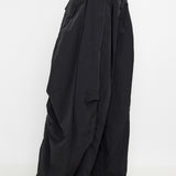 Nylon Balloon Pants- Black