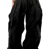 Black Wavy Oversized Pants