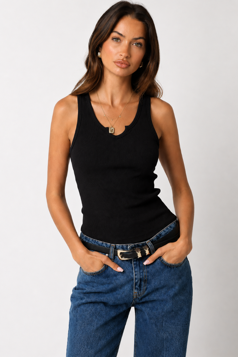 Scoop Front Tank Top