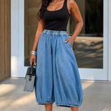 Jean Barrel Capris