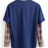 Mix-N-Match  Navy & Brown Check