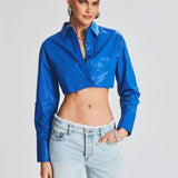 SER.O.YA Chi Top - Royal Blue Coated