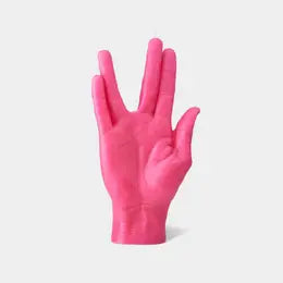 Long Life and Prosperity Hand Gesture Candle