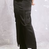 Cargo Front Slit Skirt