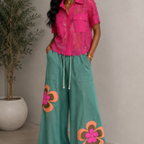 Lazy Flower Casual Sweatpants