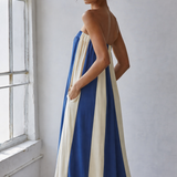 Santorini Stripe Wide-Leg Jumpsuit