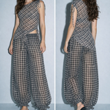 Sheer Checkerd Balloon Set