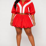 Speed Racer Bubble Skirt Set-Red