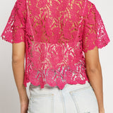 The Allure Lace Button-Down