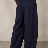 Cropped Navy Barrel Sweatpants