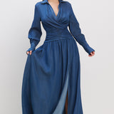 Demi Denim Maxi Dress