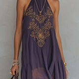 Boho Plum Dress