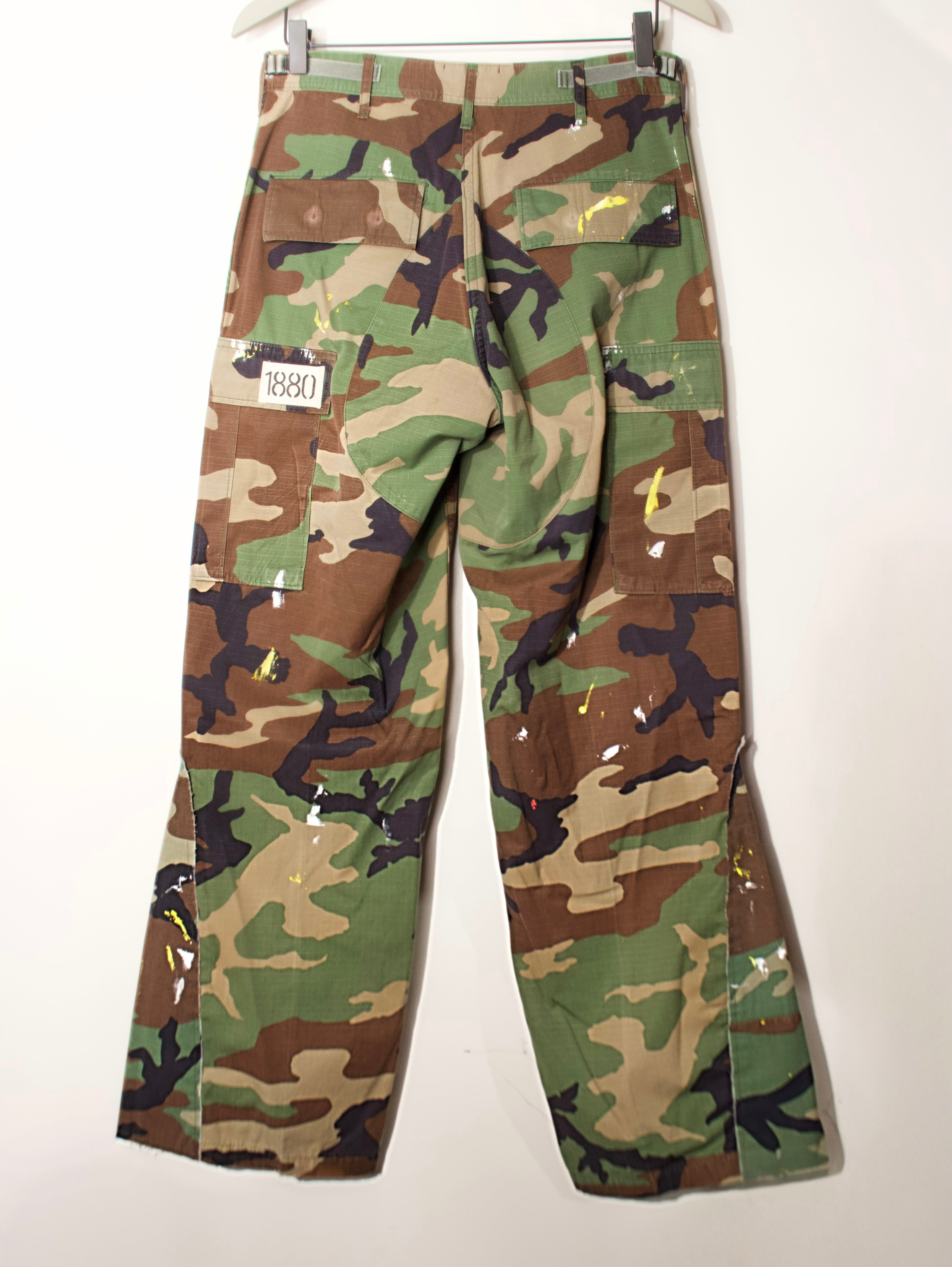 Camo Artist Wide Leg Vintage Camo Pant's