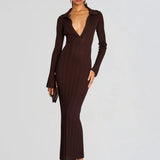 Azula Rib Knit Maxi Dress