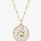 Melinda Maria -Evil Eye Medallion Necklace