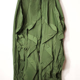 Olive Green Wavy Oversized Pants