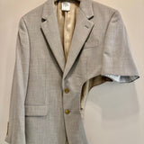 Light Grey Vintage Cut Out Blazer