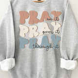 Pray On It Oversized Unisex Sweatshirt