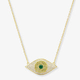 Green Evil Eye Necklace -Melinda Maria