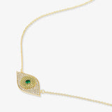 Green Evil Eye Necklace -Melinda Maria