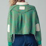 Green Crest Polo Top