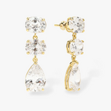 Hello Gorgeous Drop Earrings Gold-Melinda Maria
