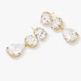 Hello Gorgeous Drop Earrings Gold-Melinda Maria