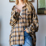 Frayed Plaid Top