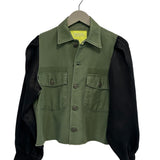 AVA Army Jacket/ Black Silk