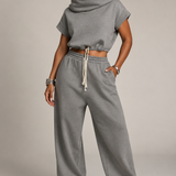 The Off Duty Hooded Set-Gray