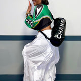 White Wavy Oversized Pants