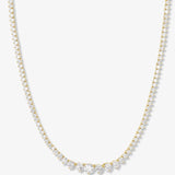 Not Your Basic Graduated Tennis Necklace-Melinda Maria