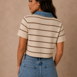 The Latte Stripe Polo