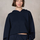 Blue Hour Cropped Hoodie