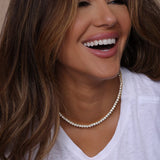 Mama Not Your Basic Tennis Necklace 18"-Melinda Maria