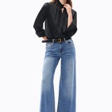 SOHO Mid Rise Wide Leg Jeans